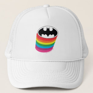 Batman Layered Rainbow Logo Trucker Pet
