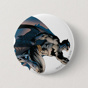 Batman Leaping Side Uitzicht Ronde Button 5,7 Cm