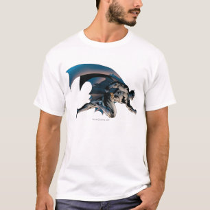 Batman Leaping Side Uitzicht T-shirt
