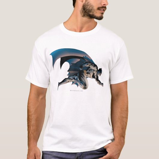 Batman Leaping Side Uitzicht T-shirt (Voorkant)