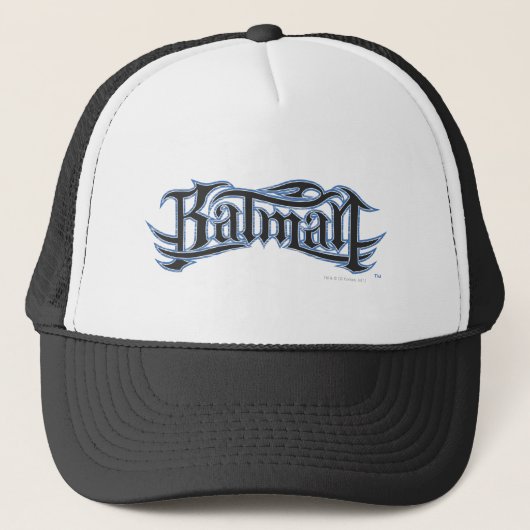 Batman | Logo blauwe letters Trucker Pet (Voorkant)