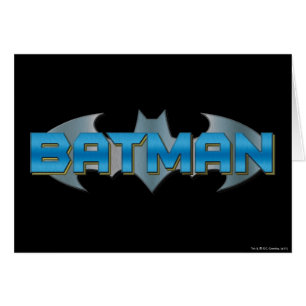 Batman   Logo de nom bleu