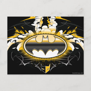Batman Logo met auto's Briefkaart