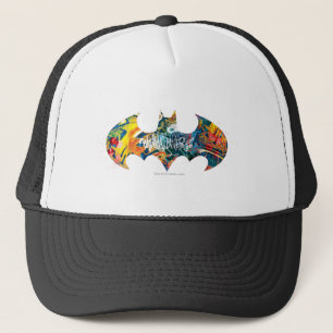 Batman Logo Neon/80s Graffiti Trucker Pet