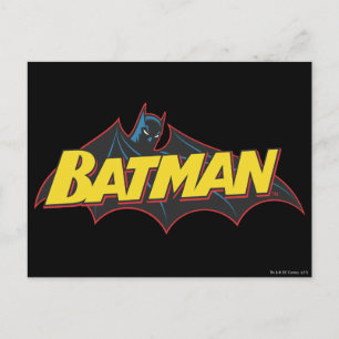 Batman   Logo oude school Briefkaart