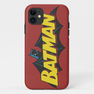 Batman   Logo oude school iPhone 11 Hoesje