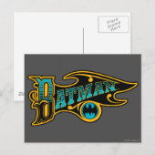 Batman | Logo Turquoise Briefkaart (Voorkant / Achterkant)