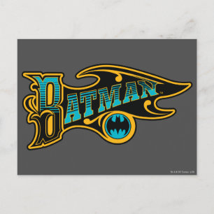 Batman    Logo Turquoise Briefkaart