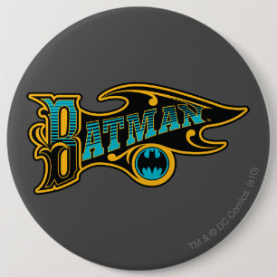 Batman Logo Turquoise Ronde Button 6,0 Cm