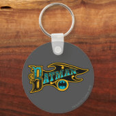 Batman |  Logo Turquoise Sleutelhanger (Voorkant)