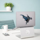 Batman loopt met gekletter sticker (Laptop op bureau)