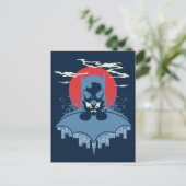 Batman Lune Rouge Avec Carte Postale Logo (Debout devant)