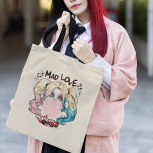 Batman Mad Love Harley Quinn kauwgom Tote Bag