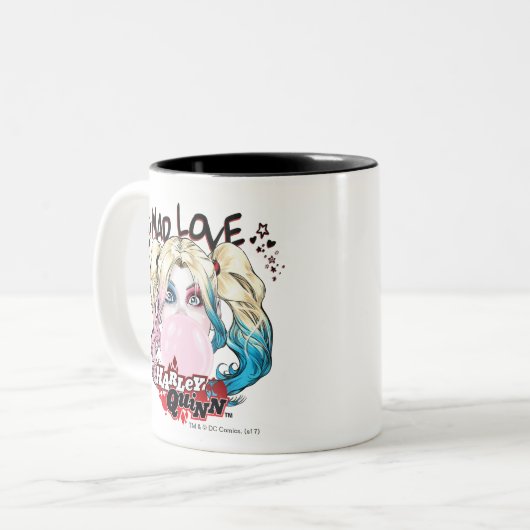 Batman | Mad Love Harley Quinn kauwgom Tweekleurige Koffiemok (Voorkant links)