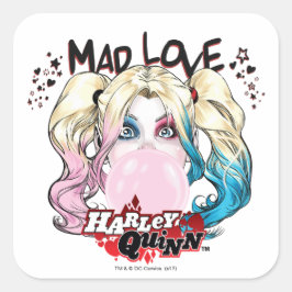 Batman | Mad Love Harley Quinn kauwgom Vierkante Sticker