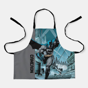 Batman met achtergrond stad schort