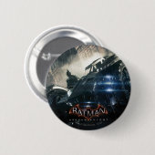 Batman met Batmobile in de regen Ronde Button 5,7 Cm (Voorkant /achterkant)
