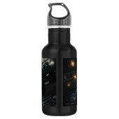 Batman met Batmobile in de regen Waterfles (Achterkant)