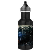 Batman met Batmobile in de regen Waterfles (Rechts)