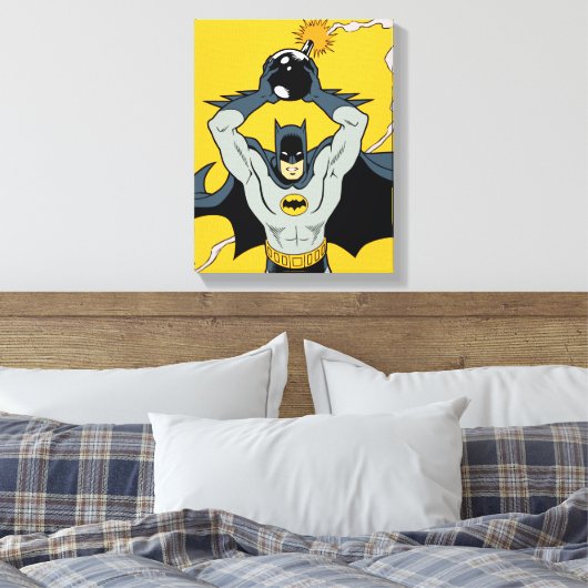 Batman met Bomb Canvas Afdruk (Insitu (Slaapkamer))