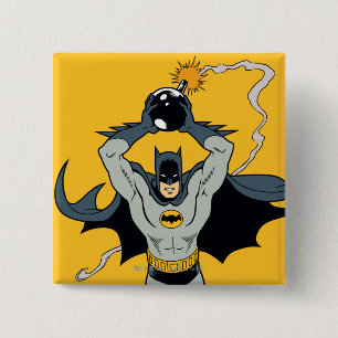 Batman met Bomb Vierkante Button 5,1 Cm