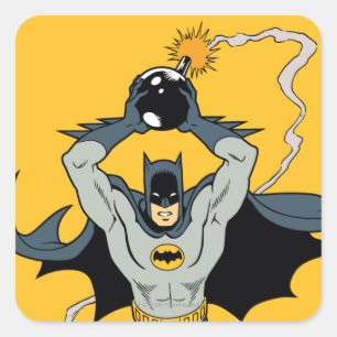 Batman met Bomb Vierkante Sticker