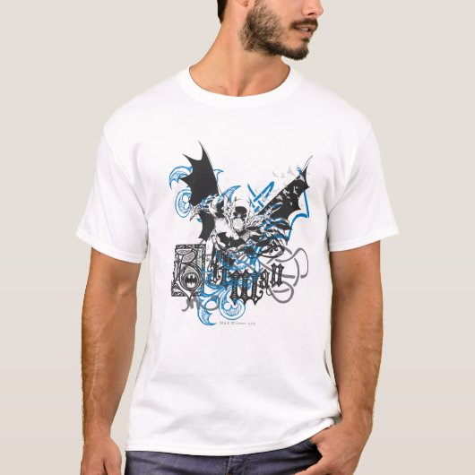 Batman met Knotwork Collage T-shirt (Voorkant)