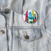 Batman Neon Marker Collage Ronde Button 5,7 Cm (In situ)