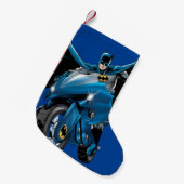 Batman op fiets kleine kerstsok (Voorkant (Hangend))
