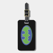 Batman | Paars en groen symbool Bagagelabel (Voorkant verticaal)