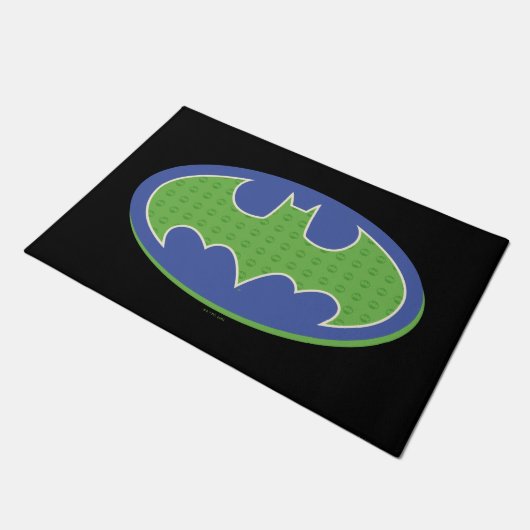 Batman | Paars en groen symbool Deurmat (Schuin)