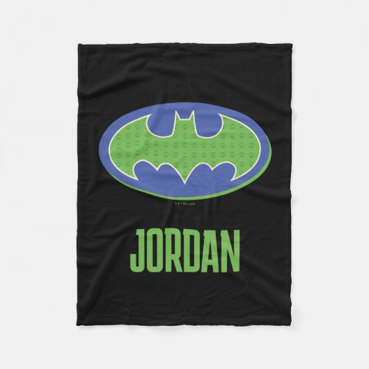 Batman | Paars en groen symbool Fleece Deken (Voorkant)