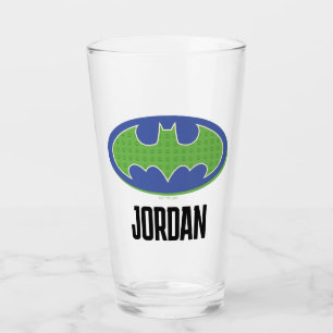 Batman Paars en groen symbool Glas