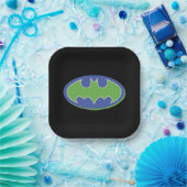 Batman | Paars en groen symbool Papieren Bordje (Feest)