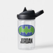 Batman | Paars en groen symbool Waterfles (Links)