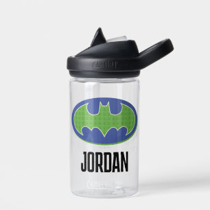 Batman   Paars en groen symbool Waterfles