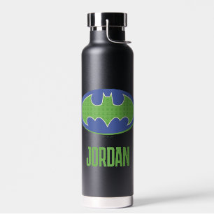 Batman   Paars en groen symbool Waterfles