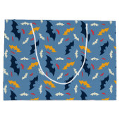 Batman | Patroon rood, blauw en geel Logo Groot Cadeauzakje (Achterkant)