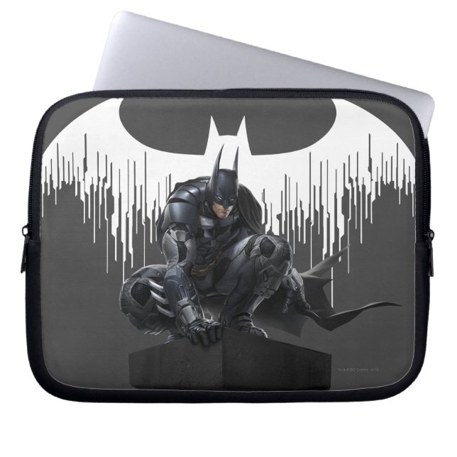 Batman Perched op een pilaar Laptop Sleeve (Voorkant)