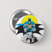 Batman Perches op steenleeuw Ronde Button 5,7 Cm (Voorkant /achterkant)