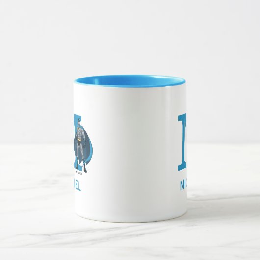Batman Protector | Uw monogram en naam toevoegen Mok (Midden)