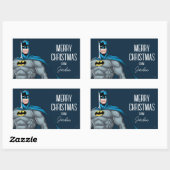 Batman Protector | Vrolijk kerstfeest Rechthoekige Sticker (Vel)