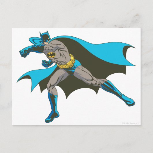 Batman Punching 2 Briefkaart (Voorkant)