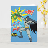 Batman Punching Graphic Kaart (Gele Bloem)