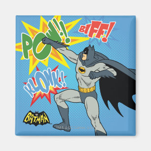 Batman Punching Graphic Magneet