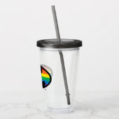 Batman Rainbow Logo Acryl Drinkbeker (Links)