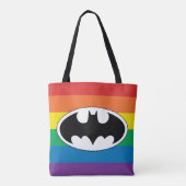 Batman Rainbow Logo Draagtas (Achterkant)