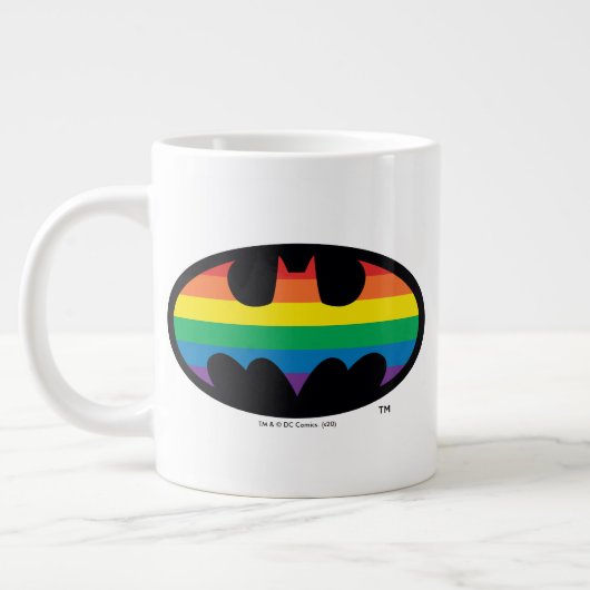 Batman Rainbow Logo Extra Grote Beker (Links)