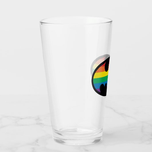 Batman Rainbow Logo Glas (Rechts)