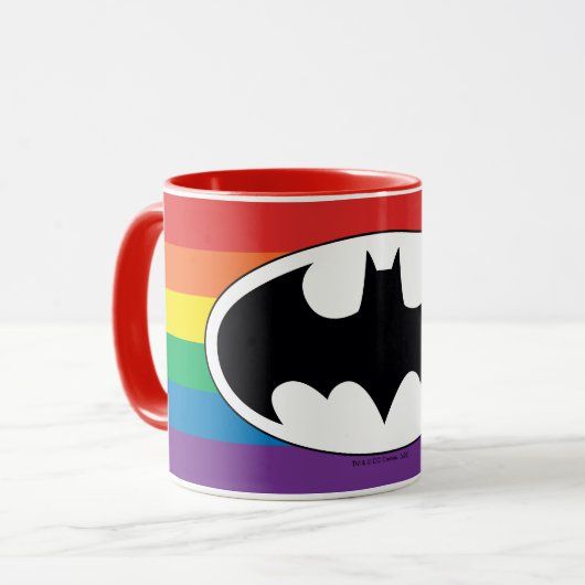 Batman Rainbow Logo Mok (Voorkant links)
